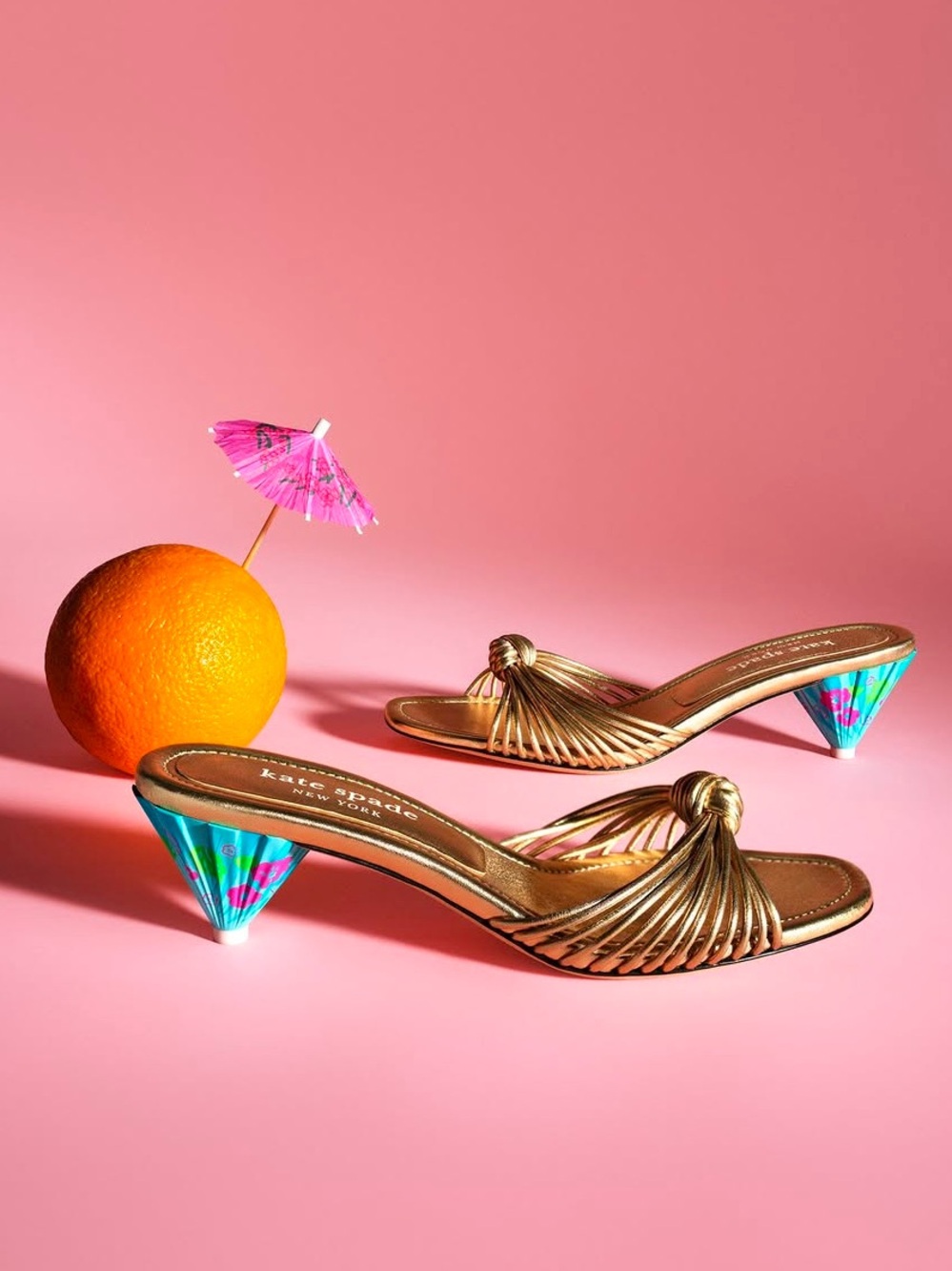 Kate Spade Tiki Umbrella Heels